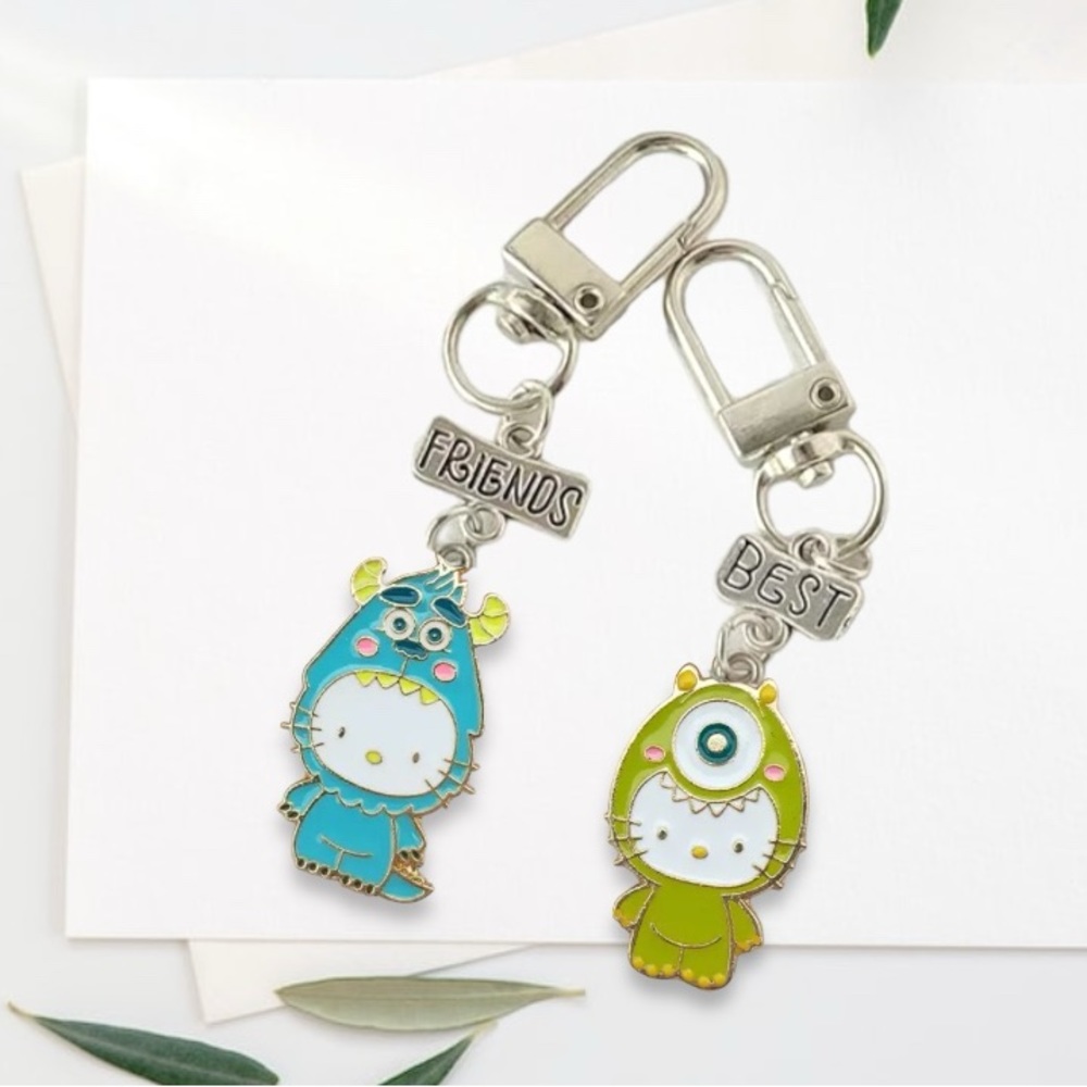 Hello Kitty best friends keychains